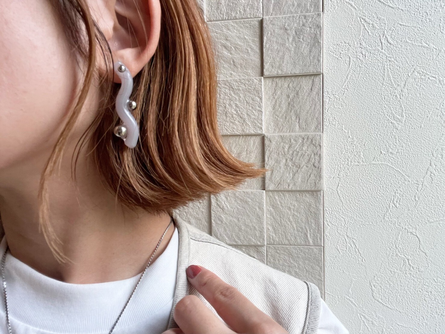 [marumo] nuance uneune/gray | 耳夾 | NO.6