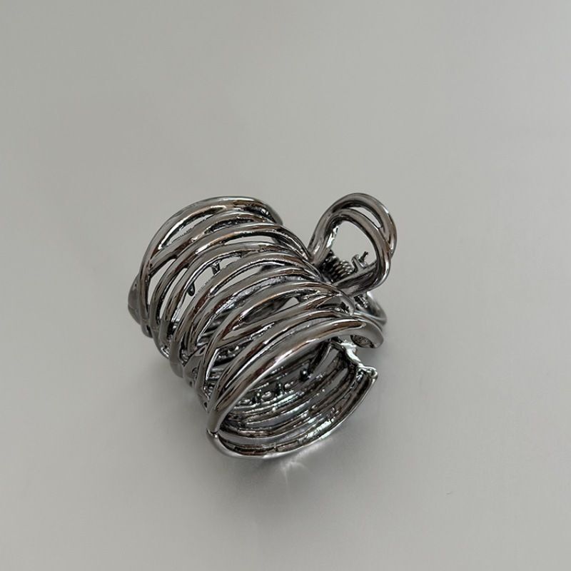 #N/A - 簡約風 高馬尾造型髮夾(鈷鑽黑)