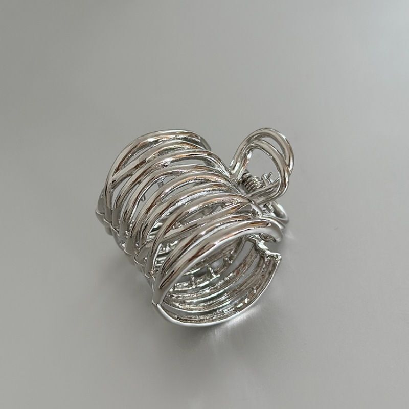 #N/A - 簡約風 高馬尾造型髮夾(銀色)