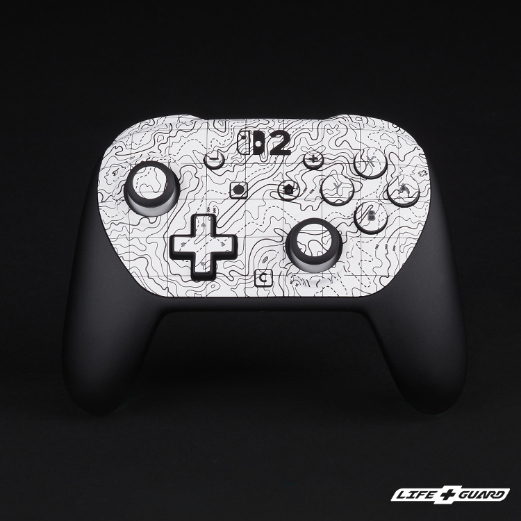 LIFE+GUARD Nintendo Switch 2 PRO 貼膜展示圖，LIFE+GUARD 風格設計