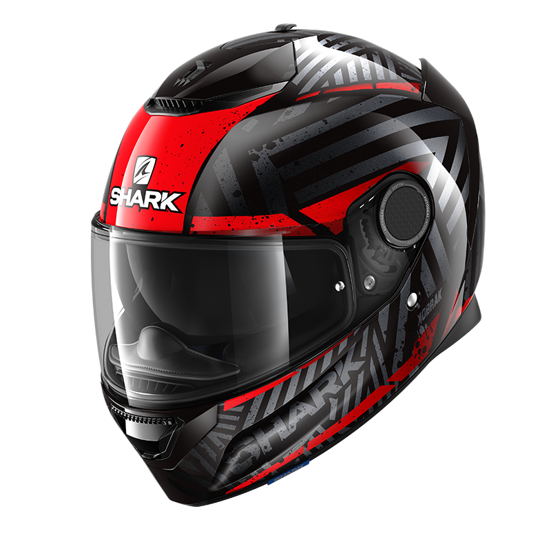 SHARK SPARTAN KOBRAK 黑紅 彩繪