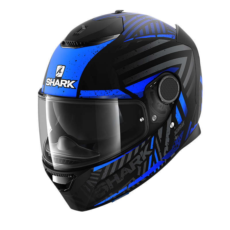 SHARK SPARTAN KOBRAK 黑藍 彩繪