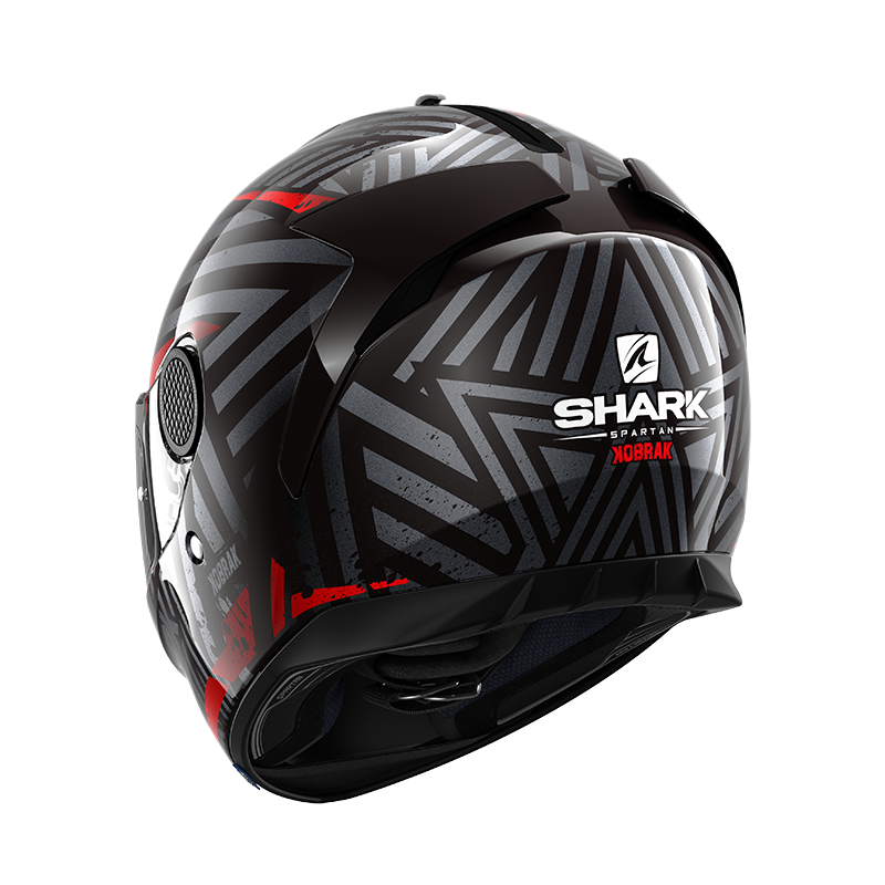 SHARK SPARTAN KOBRAK 黑紅 彩繪
