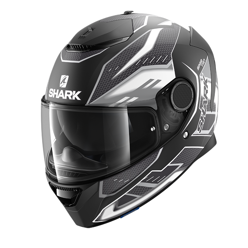 SHARK SPARTAN ANTHEON 黑白 彩繪