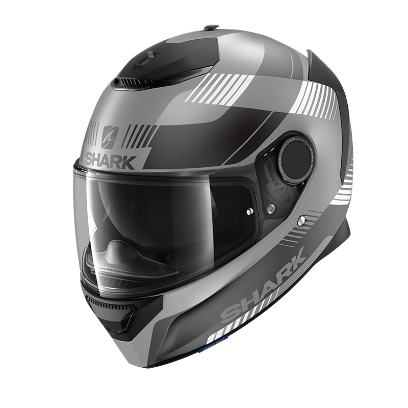 SHARK SPARTAN STRAD 灰銀 彩繪