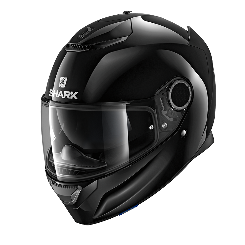 SHARK SPARTAN BLANK 亮光黑 素色