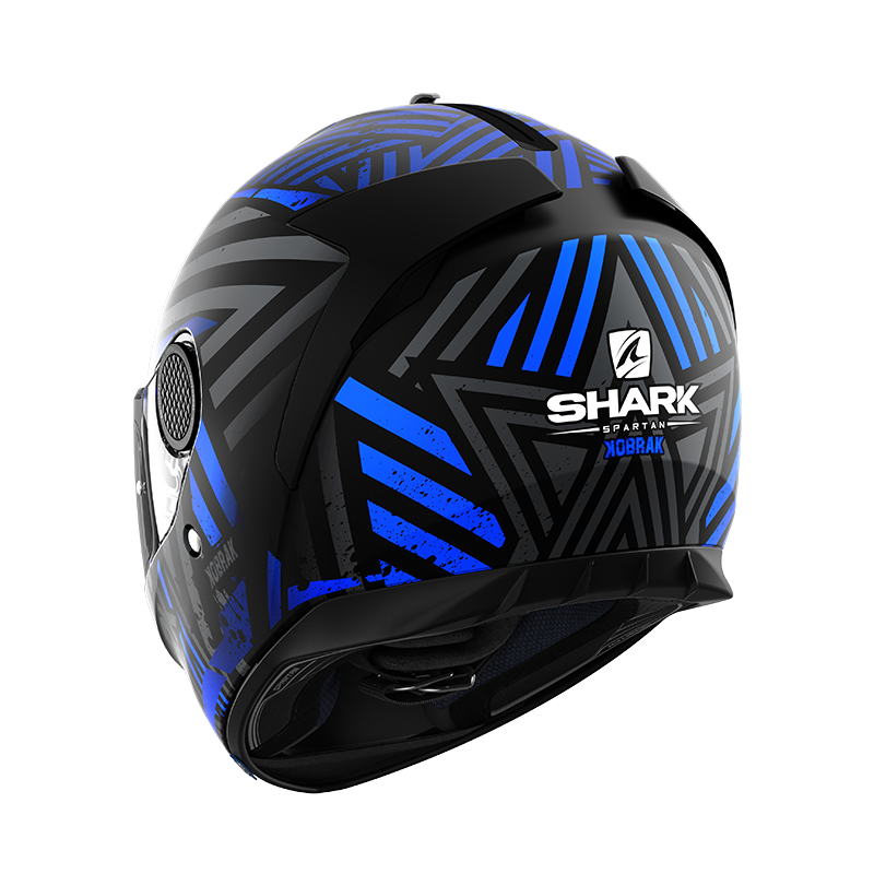 SHARK SPARTAN KOBRAK 黑藍 彩繪