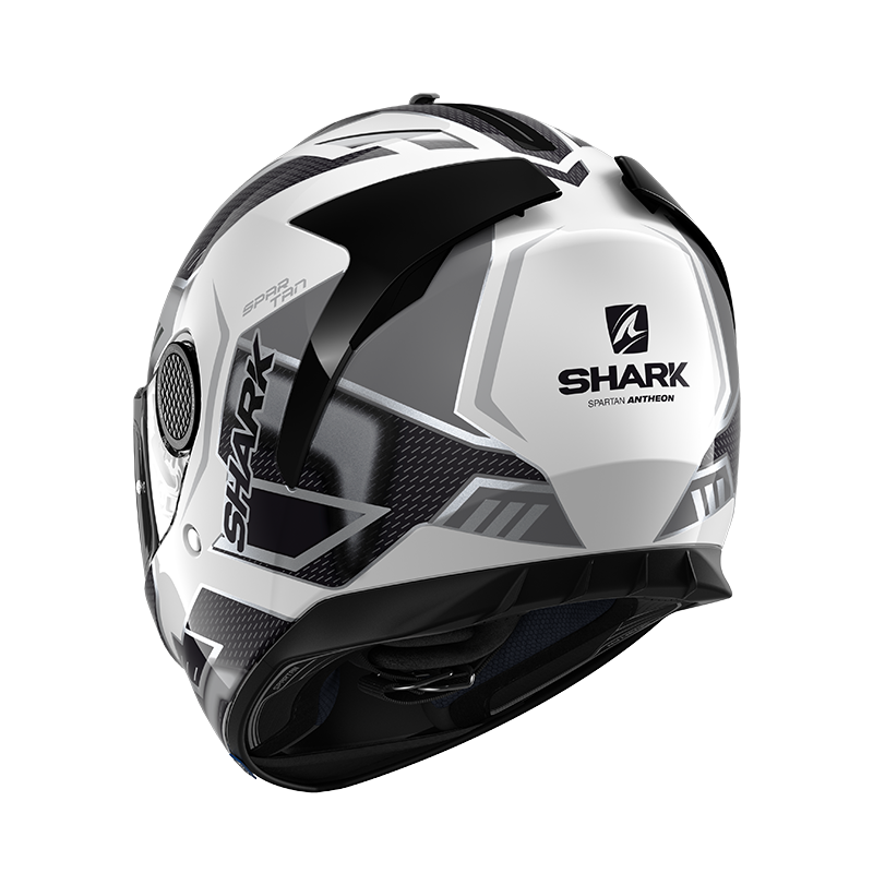 SHARK SPARTAN ANTHEON 白黑 彩繪