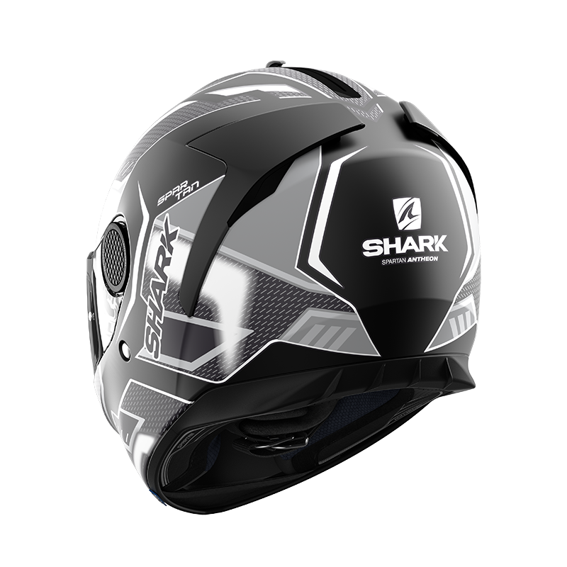 SHARK SPARTAN ANTHEON 黑白 彩繪