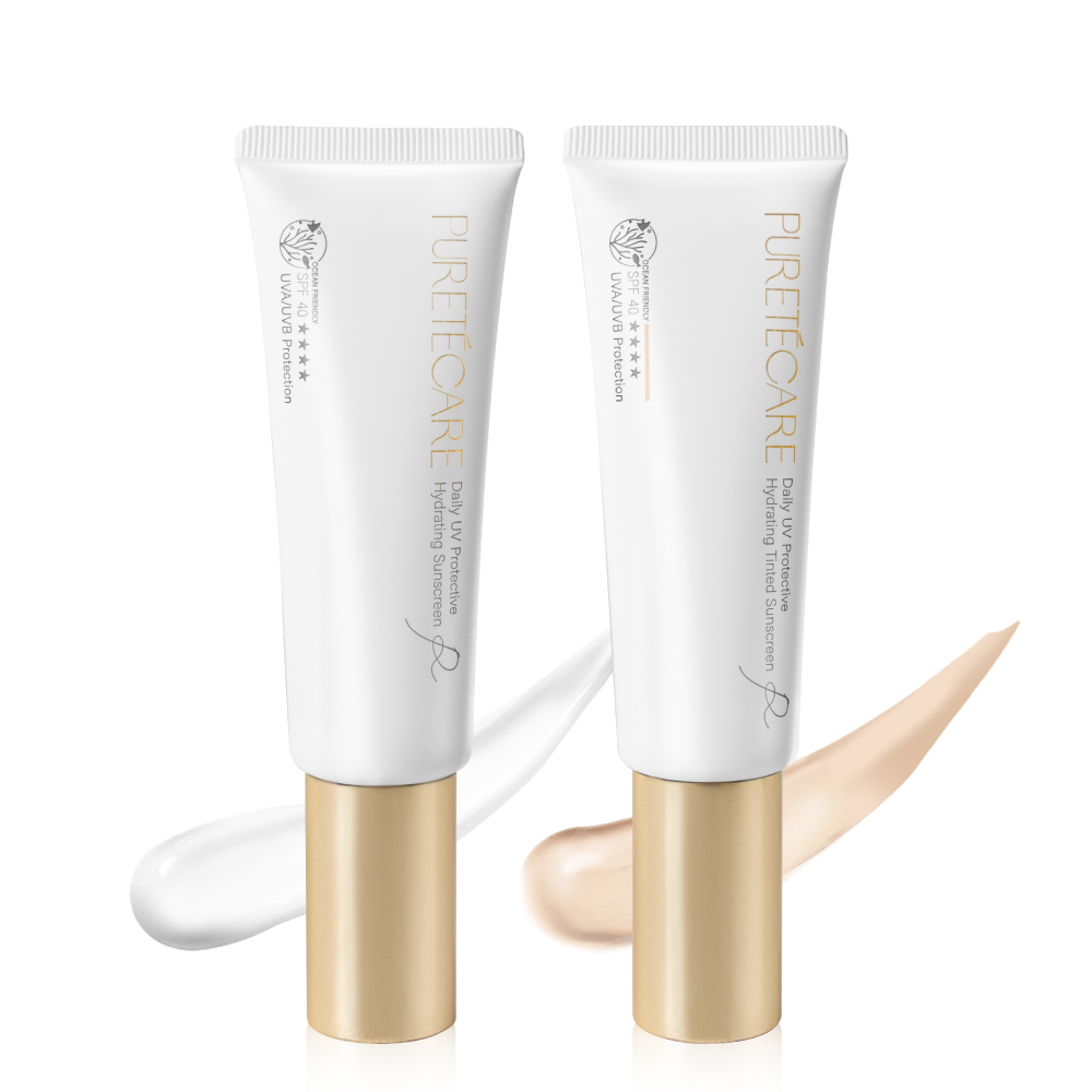 【光對策雙星組】PURETÉCARE 光對策輕透防曬日霜 二入組 (兩色任選)