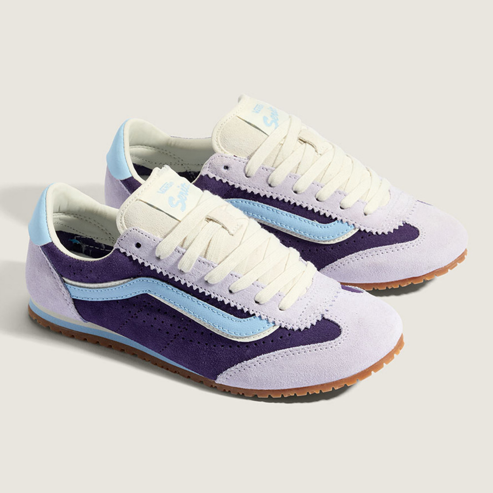 VANS SUPER LOWPRO 紫 淺藍 焦糖底 滑板鞋 VN000D83EMY