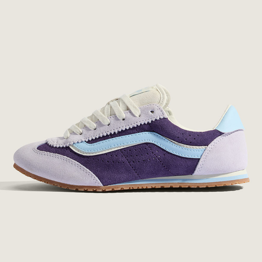 VANS SUPER LOWPRO 紫 淺藍 焦糖底 滑板鞋 VN000D83EMY