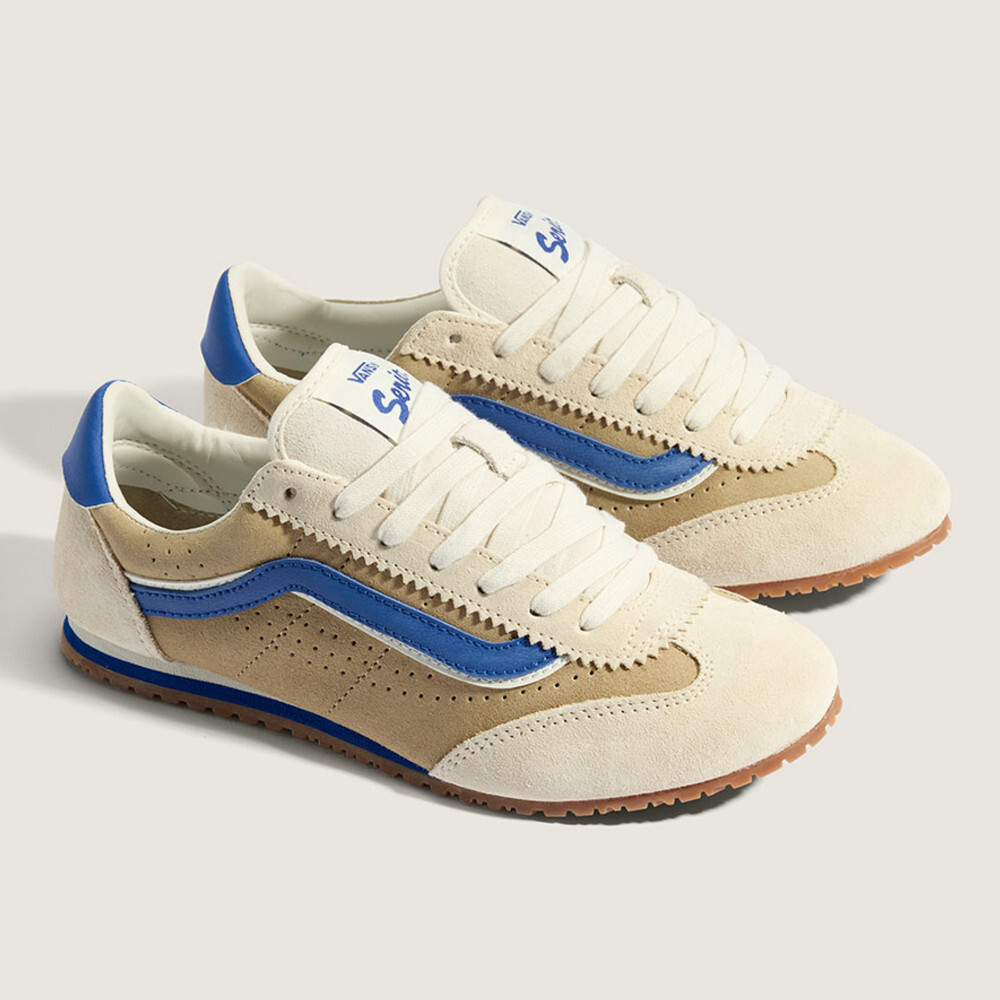 VANS SUPER LOWPRO 卡其 藍 焦糖底 滑板鞋 男女同款 中性鞋款 VN000D83CHW