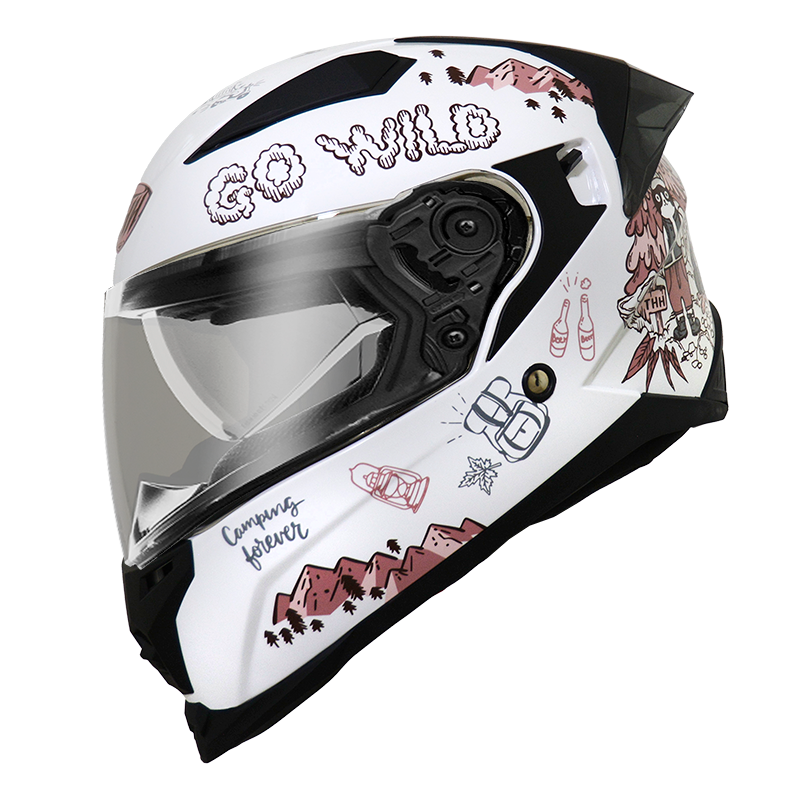 THH T840B 野FUN 白色 全罩式 安全帽 小帽體