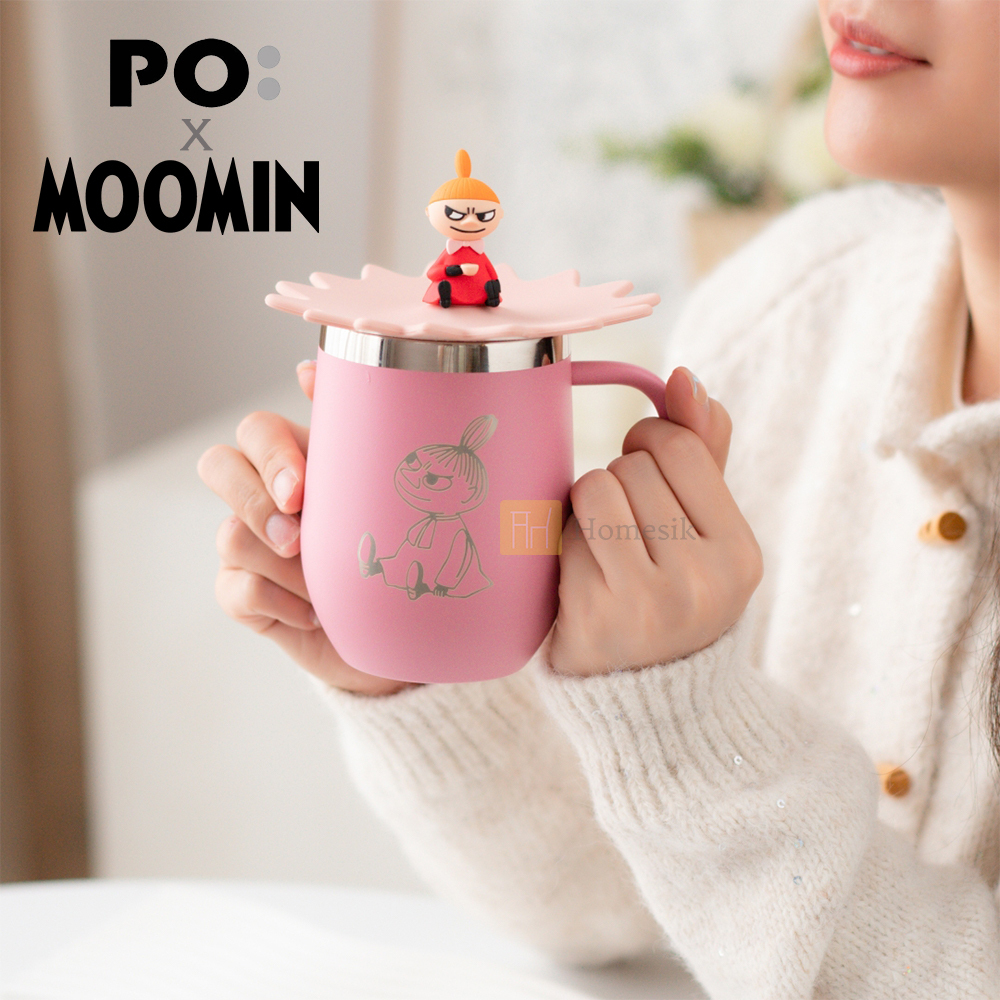 Moomin系列阿美蛋形雙層保溫杯 350毫升 (粉紅色) 咖啡杯 茶杯 隨行杯