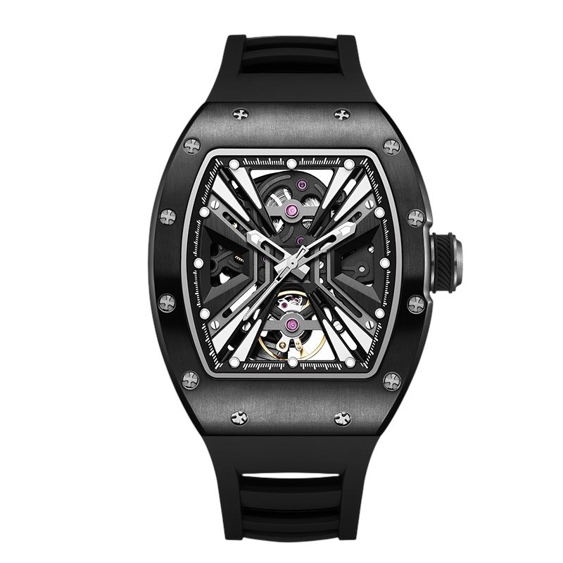 【BENTLEY 賓利】THE INTERSTELLAR 星際系列 BL-31 酒桶 機械 雙面鏤空 夜光 手錶