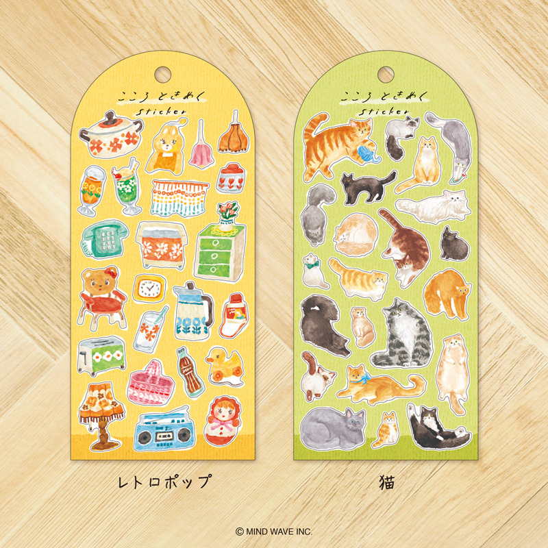 MIND WAVE 貼紙: KOKORO TOKIMEKU 82509 貓咪