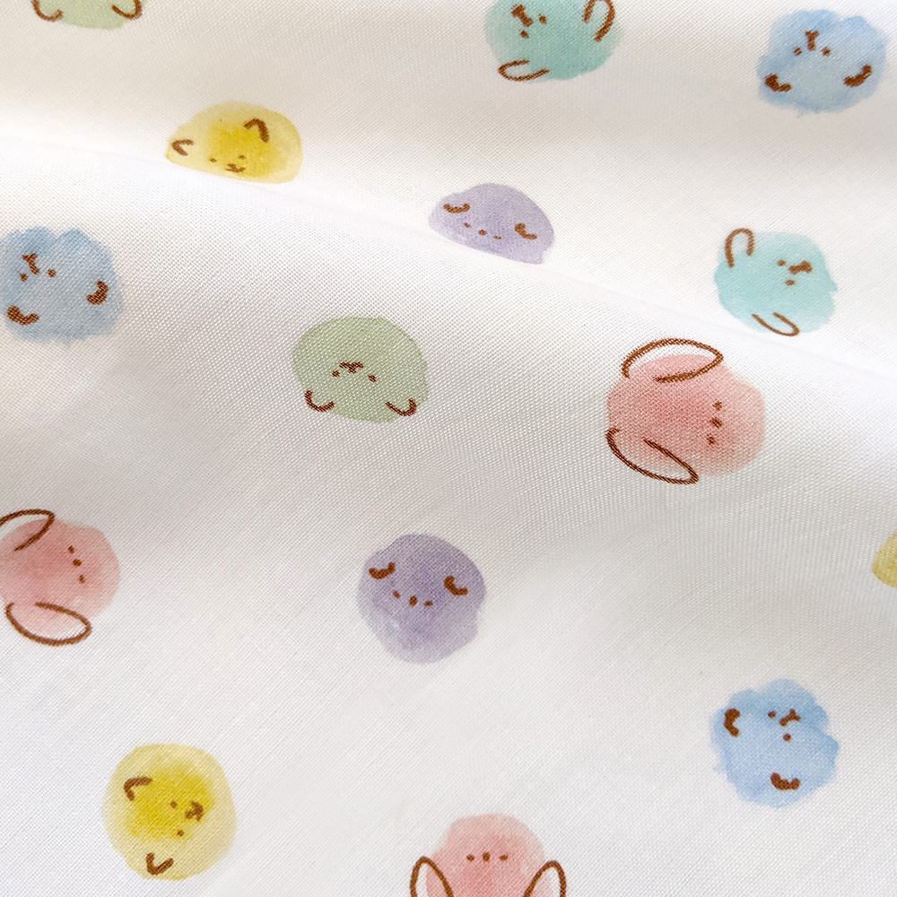 有機棉嬰兒柔紗肚圍包巾-泡泡 | 藍天畫布有機棉