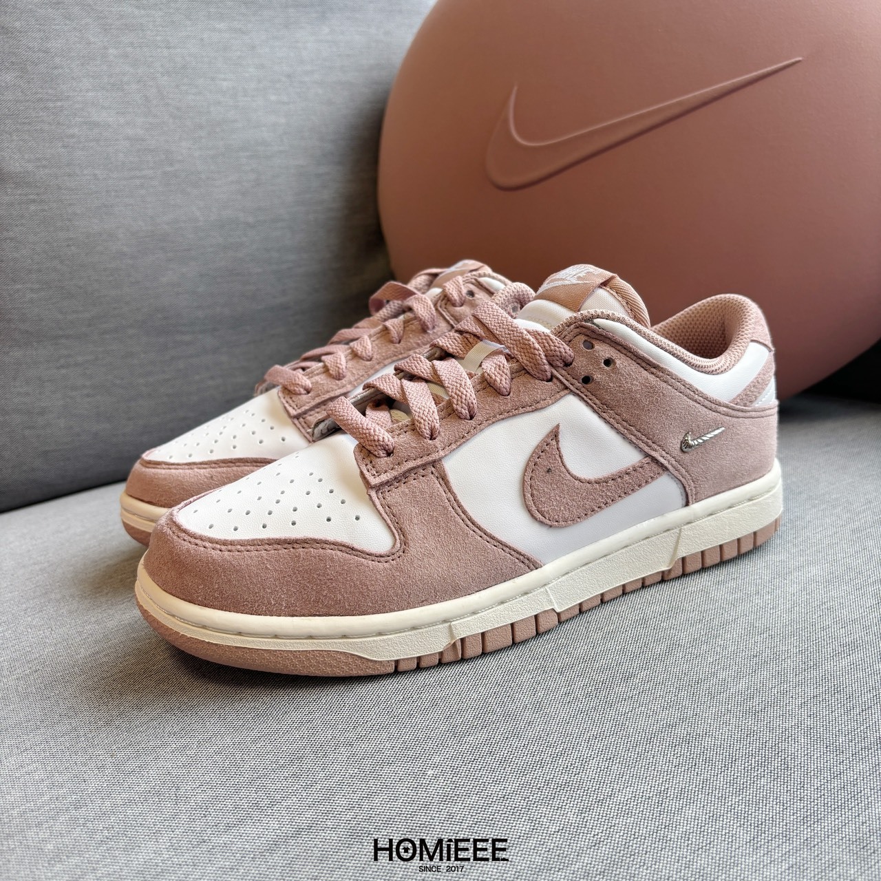 Nike Dunk Low Rose Whisper 玫瑰粉 麂皮 女鞋 [IB4417-102]