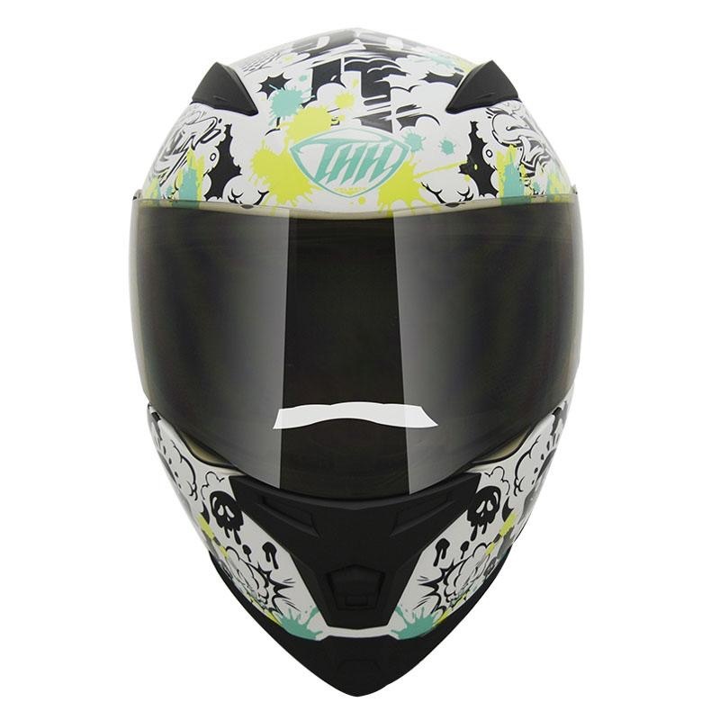 THH T840B BANANA芭娜娜 白/黑綠-男女款 安全帽-