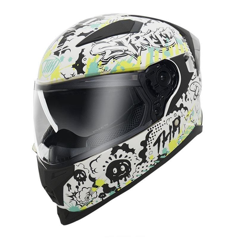 THH T840B BANANA芭娜娜 白/黑綠-男女款 安全帽-