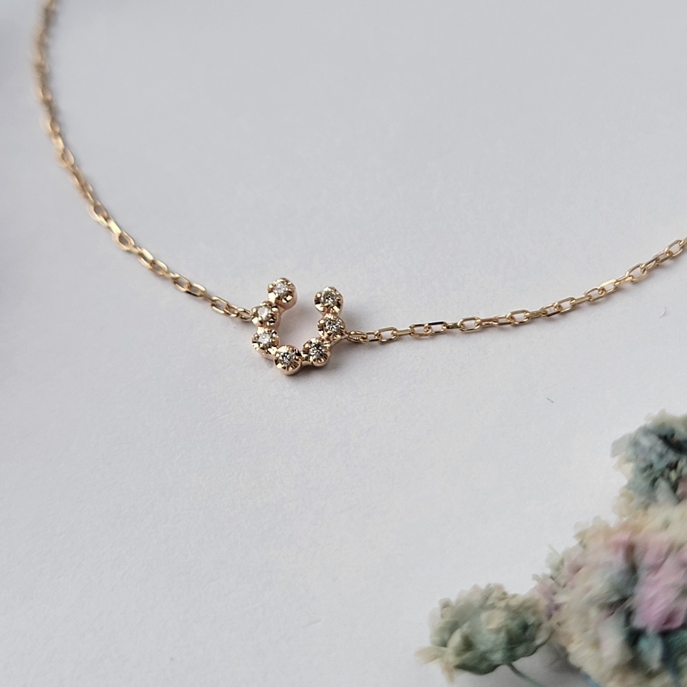 【me.luxe】K10馬蹄3分鑽石手鍊