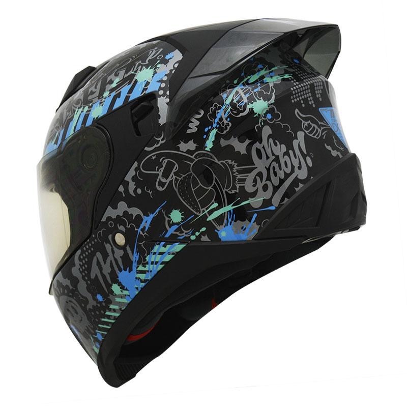 THH T840B BANANA芭娜娜 黑/灰綠-男女款 安全帽-