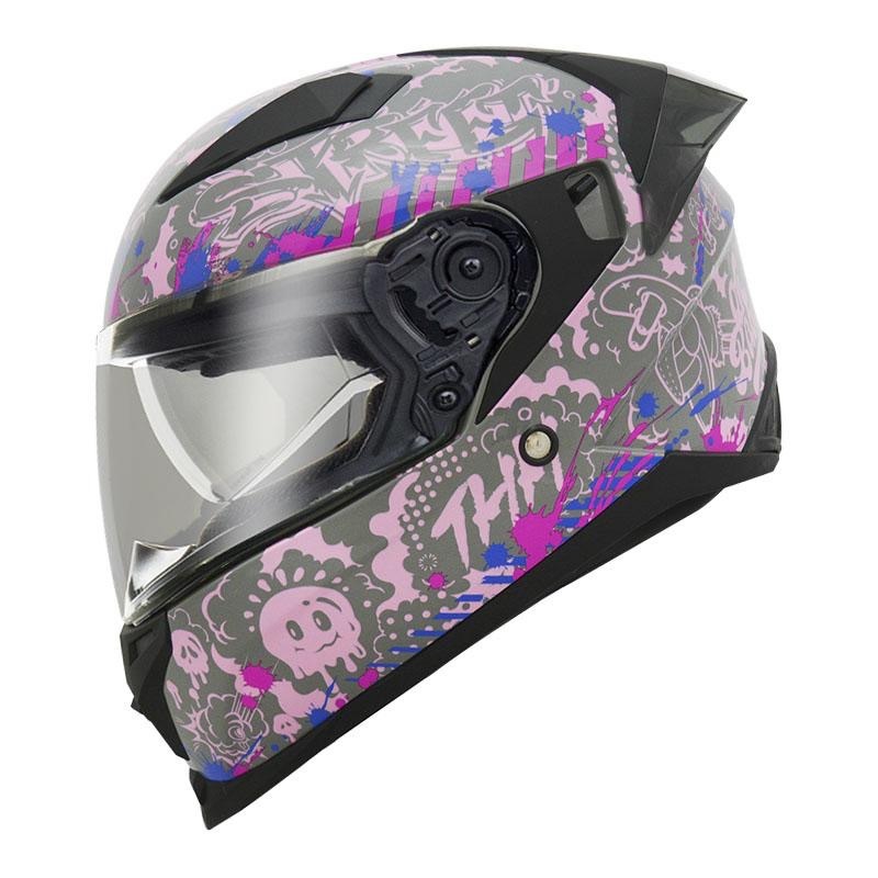 THH T840B BANANA芭娜娜 灰/粉藍-男女款 安全帽-