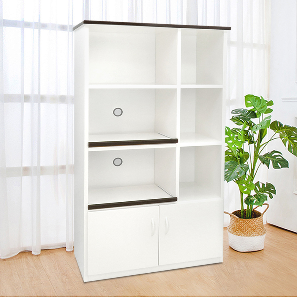 3.1尺二門二拉盤防水塑鋼電器櫃/收納高餐櫃(兩色可選)