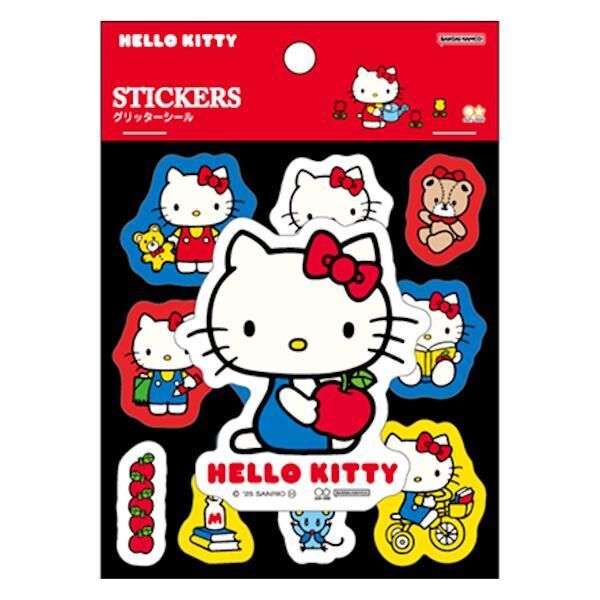 Hello Kitty Sanrio 三麗鷗 卡通閃亮貼紙 凱蒂貓｜SUN STAR 日本