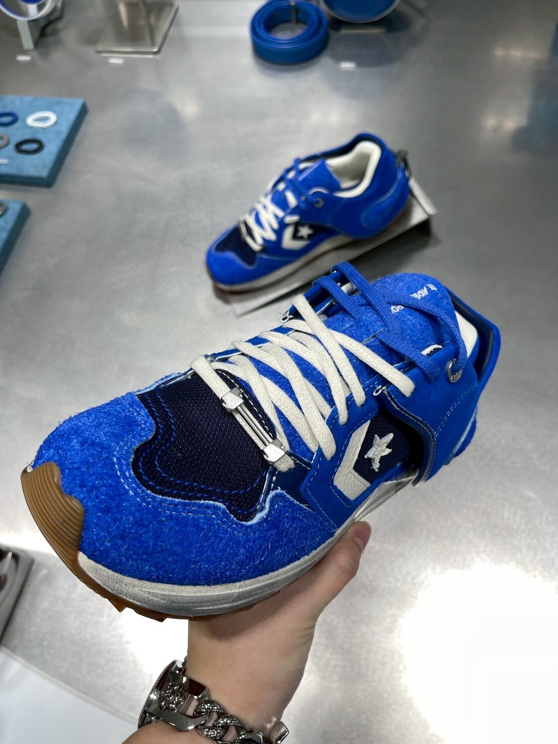現貨 ADER ERROR x Converse 絕版聯名 藍色解構鞋