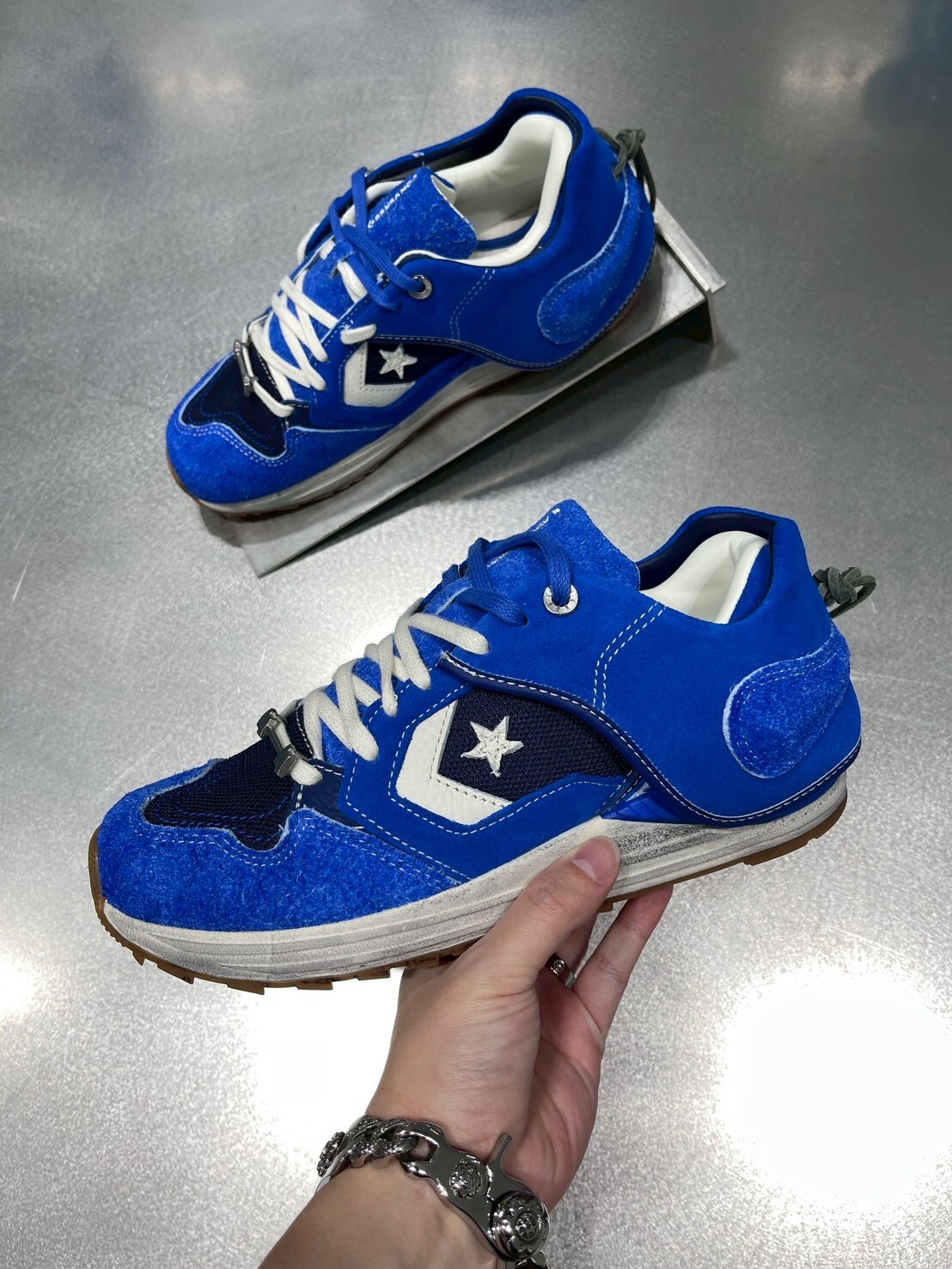 現貨 ADER ERROR x Converse 絕版聯名 藍色解構鞋