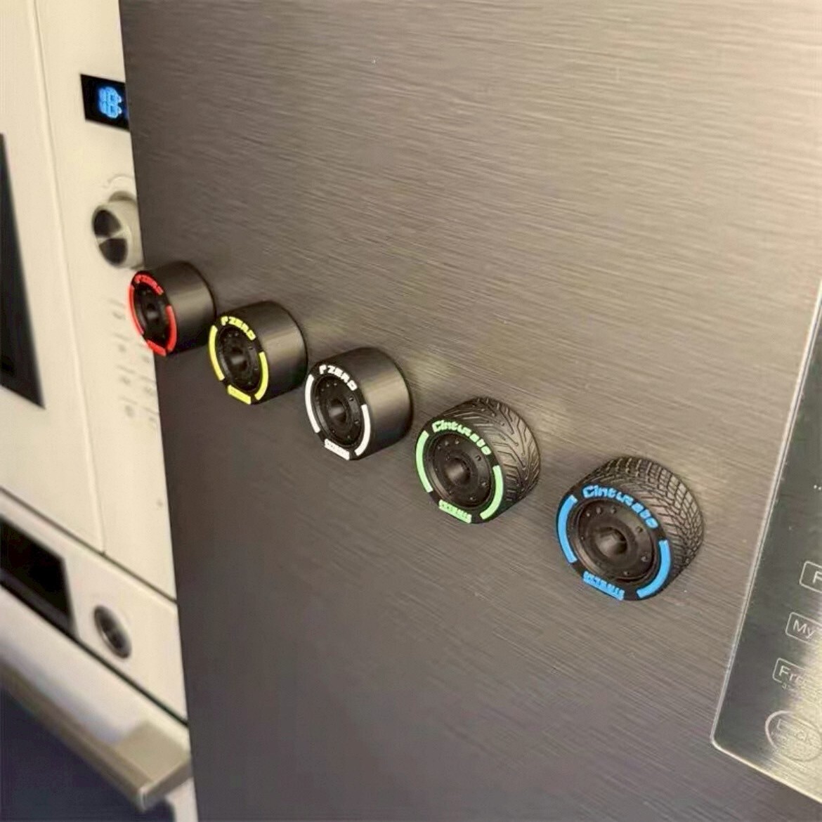 F1賽車 輪胎冰箱磁鐵 3D列印