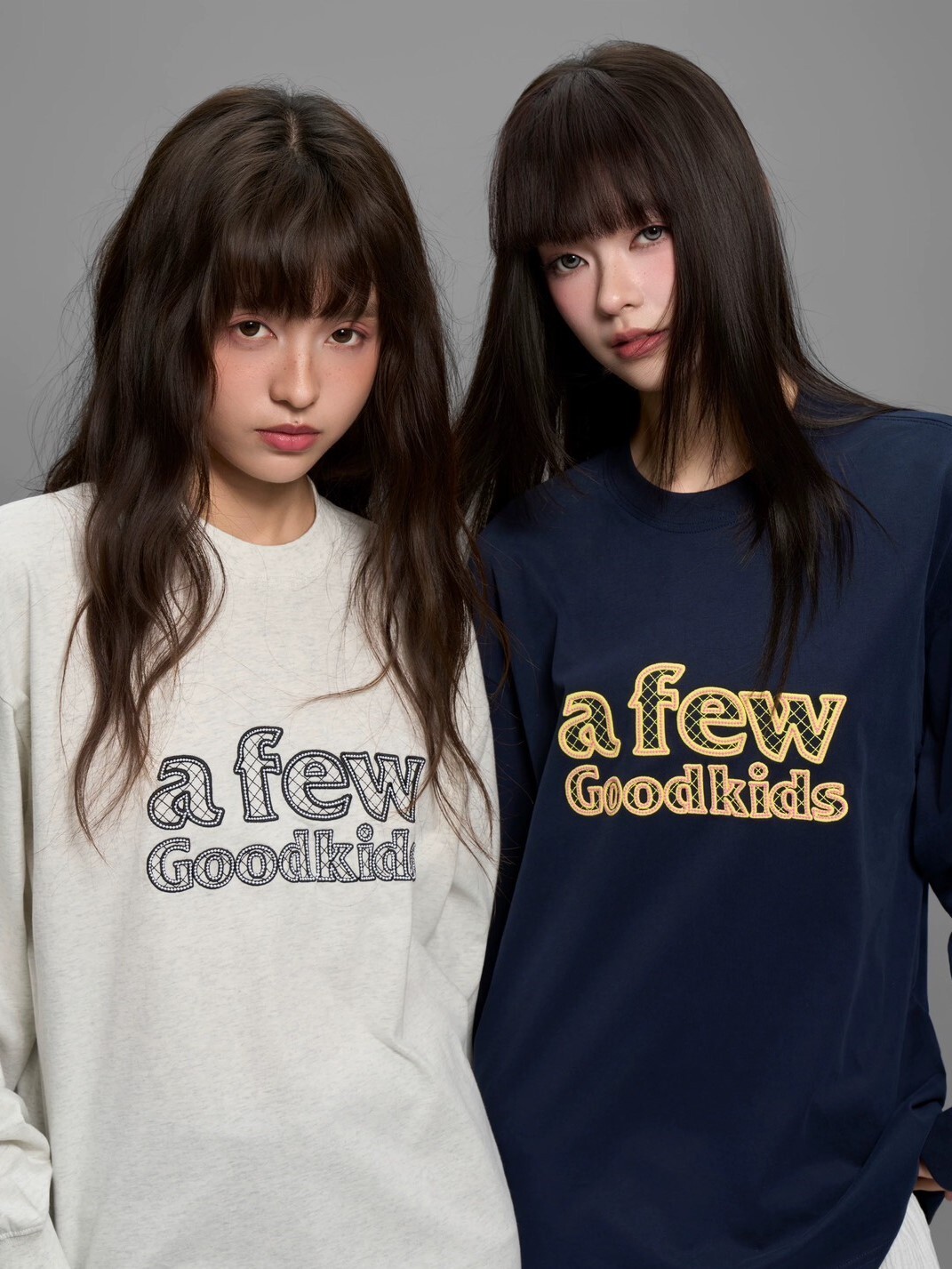 AFGK 胸前網狀刺繡Logo 長袖T A FEW GOOD KIDS
