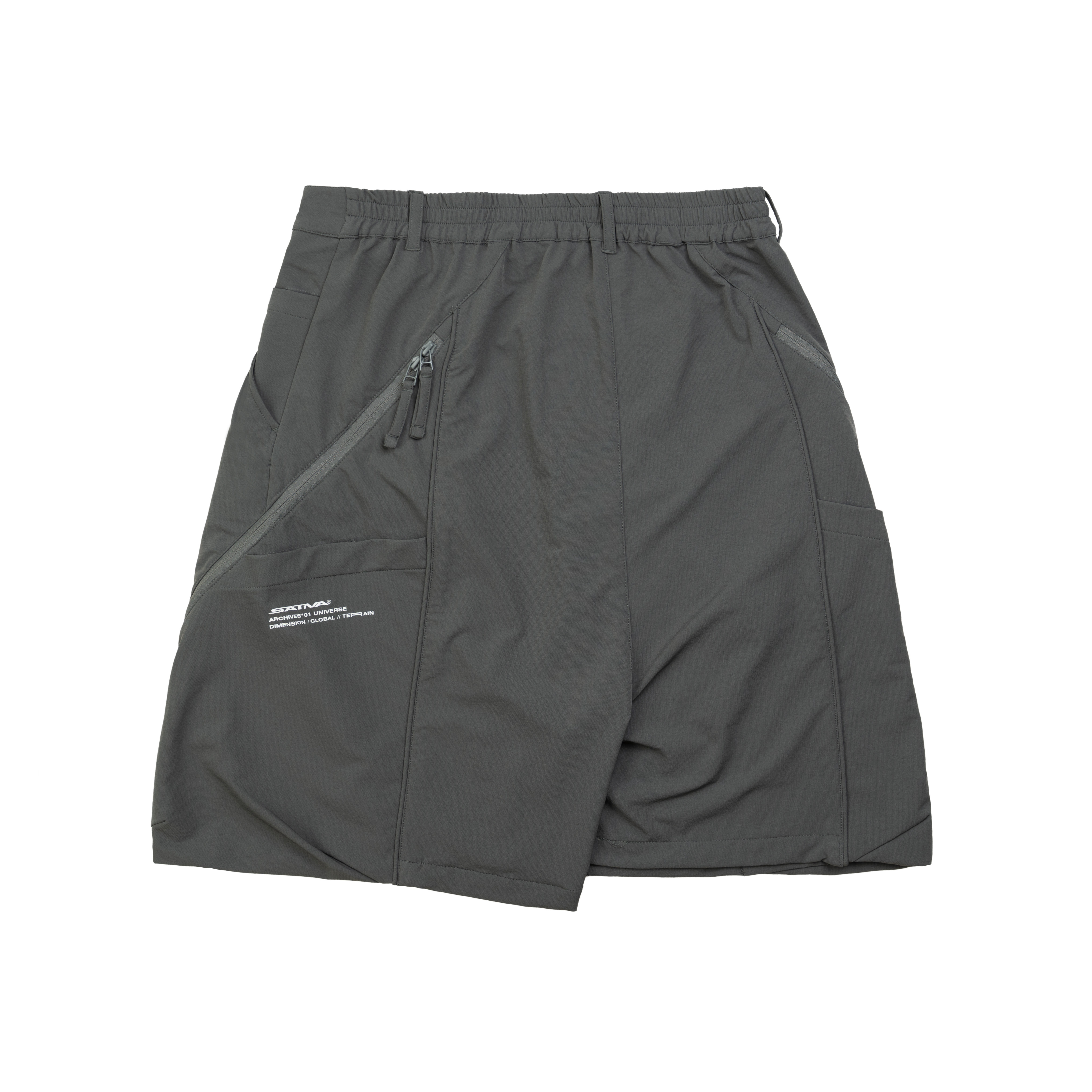 SP-04 “Multi-Material” Utility Track Pants - Grey