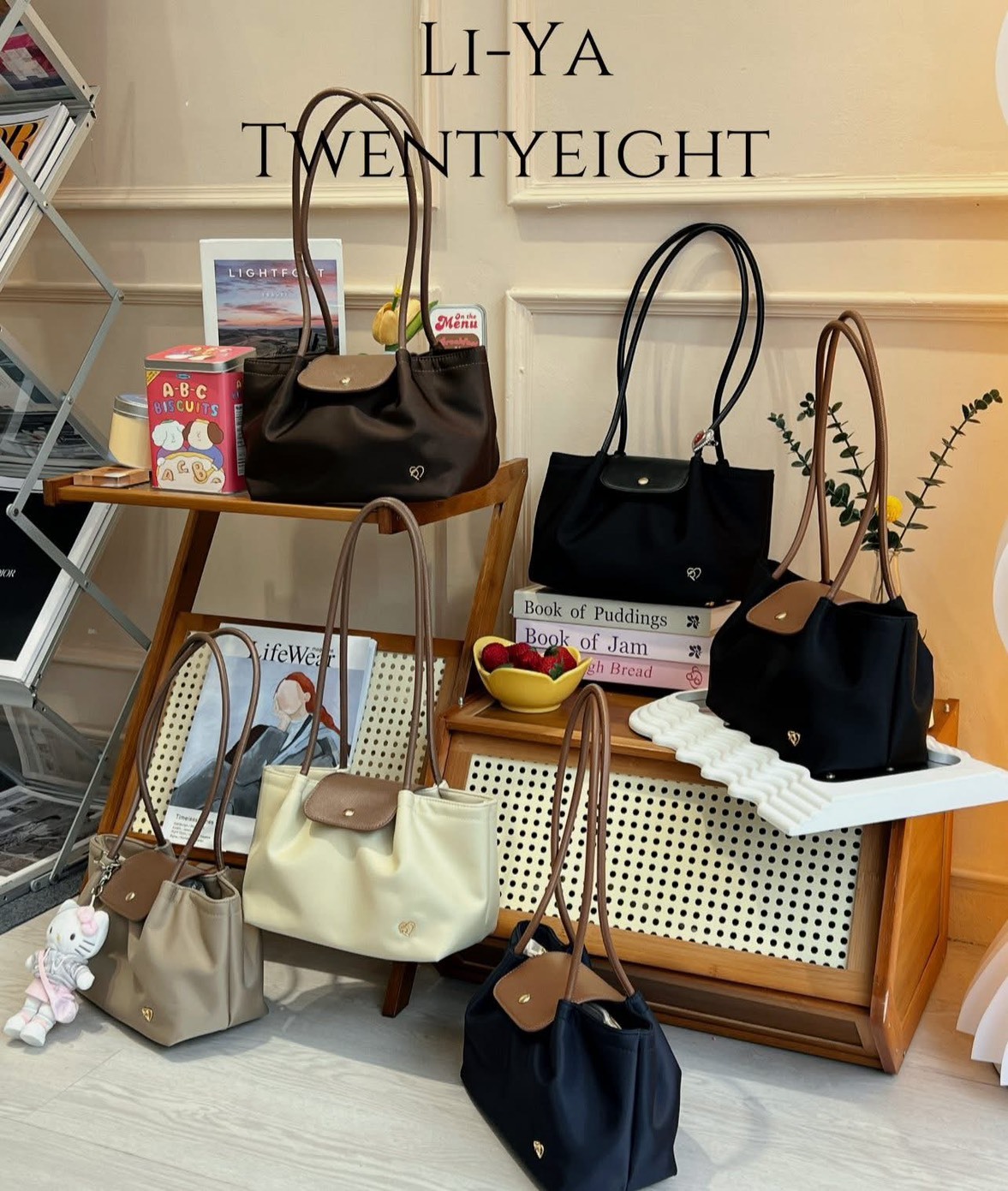 【Luxury】泰國新小眾品牌崛起 狂洗IG PONYPONY 日韓系女孩必收！Longchamp平替 多色可選 黑咖棕米白深藍 肩背包 手提包