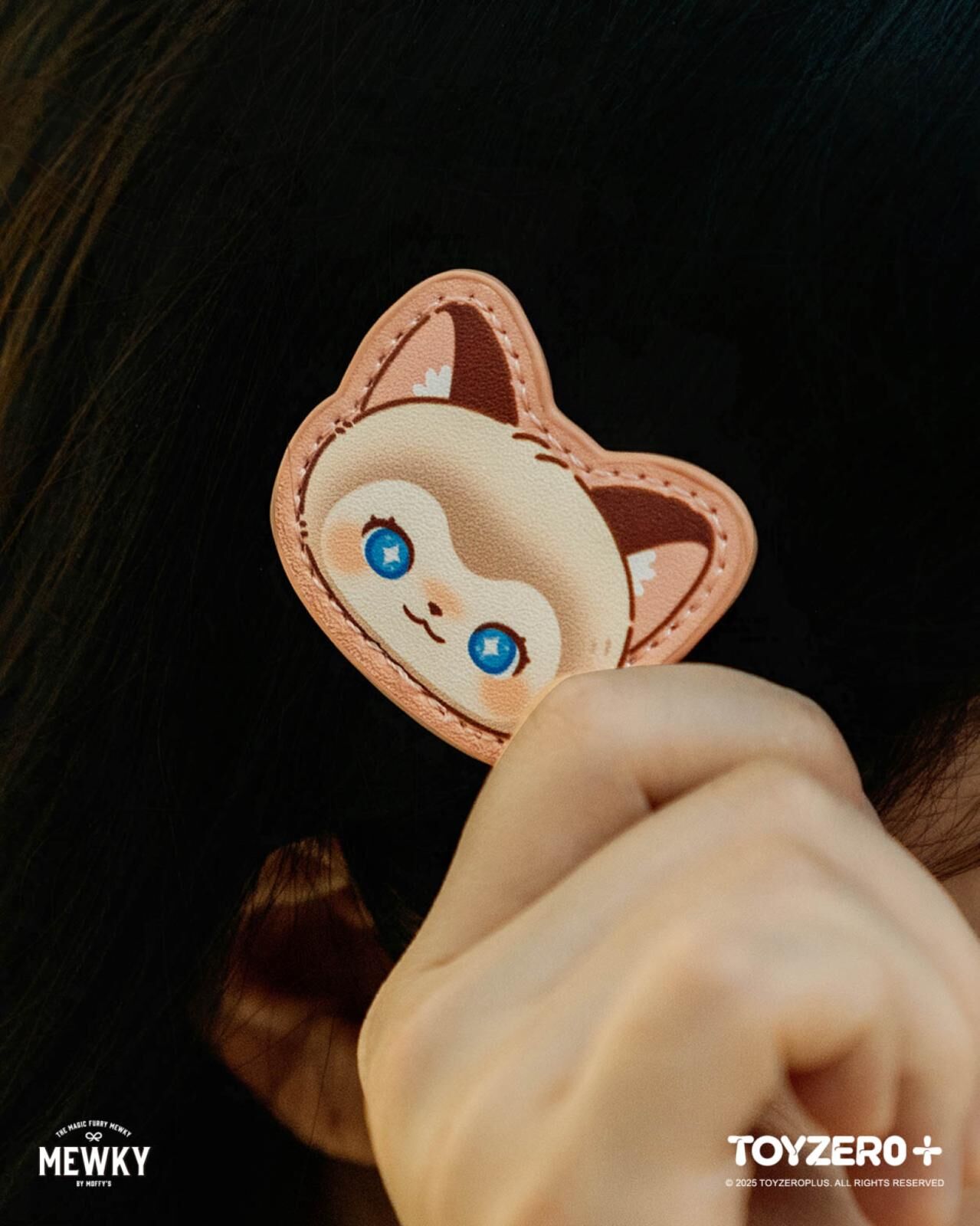 Moffy's - Mewky 髮夾（黑貓,暹羅貓）