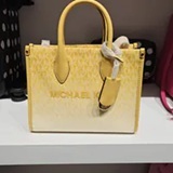[S] MICHAEL KORS DAISY YELLOW 35S5G7ZT5V MIRELLA SM SHOPPER TZ XBODY, 197853429499 (SMK1265)