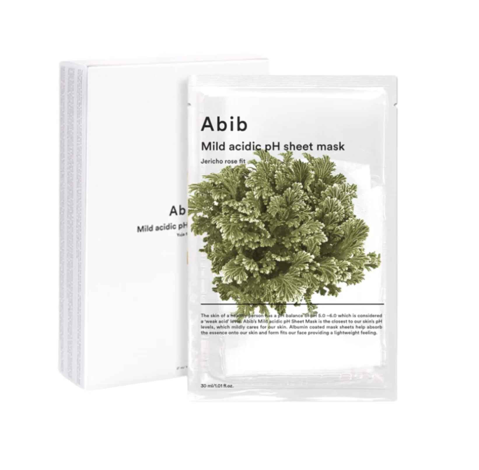 Abib｜韓國 弱酸性復活草面膜 1盒 (10片)
