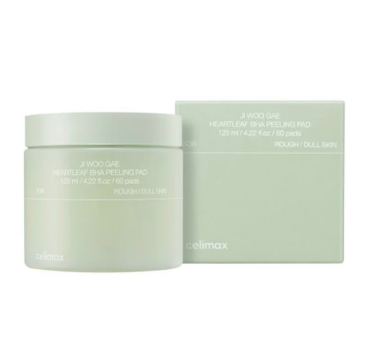 celimax｜Jiwoogae Heartleaf BHA Peeling Pad 魚腥草 BHA 去角質爽膚棉 60pads