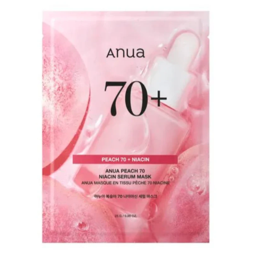 Anua｜Peach 70＋Niacin Serum Mask 水蜜桃70%+煙酰胺2%(維他命B3)精華面膜