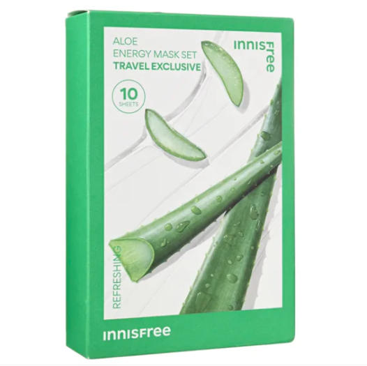 Innisfree｜綠茶能量面膜 10片裝｜保濕舒敏及抗氧化