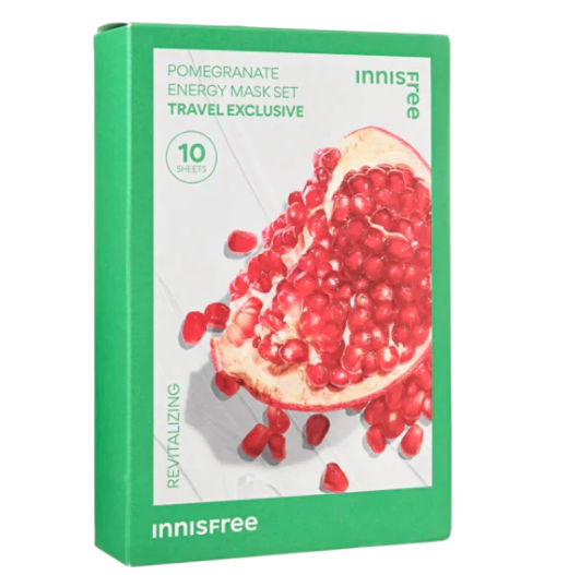 Innisfree｜石榴能量面膜 10片裝｜緊緻肌膚、活膚修護
