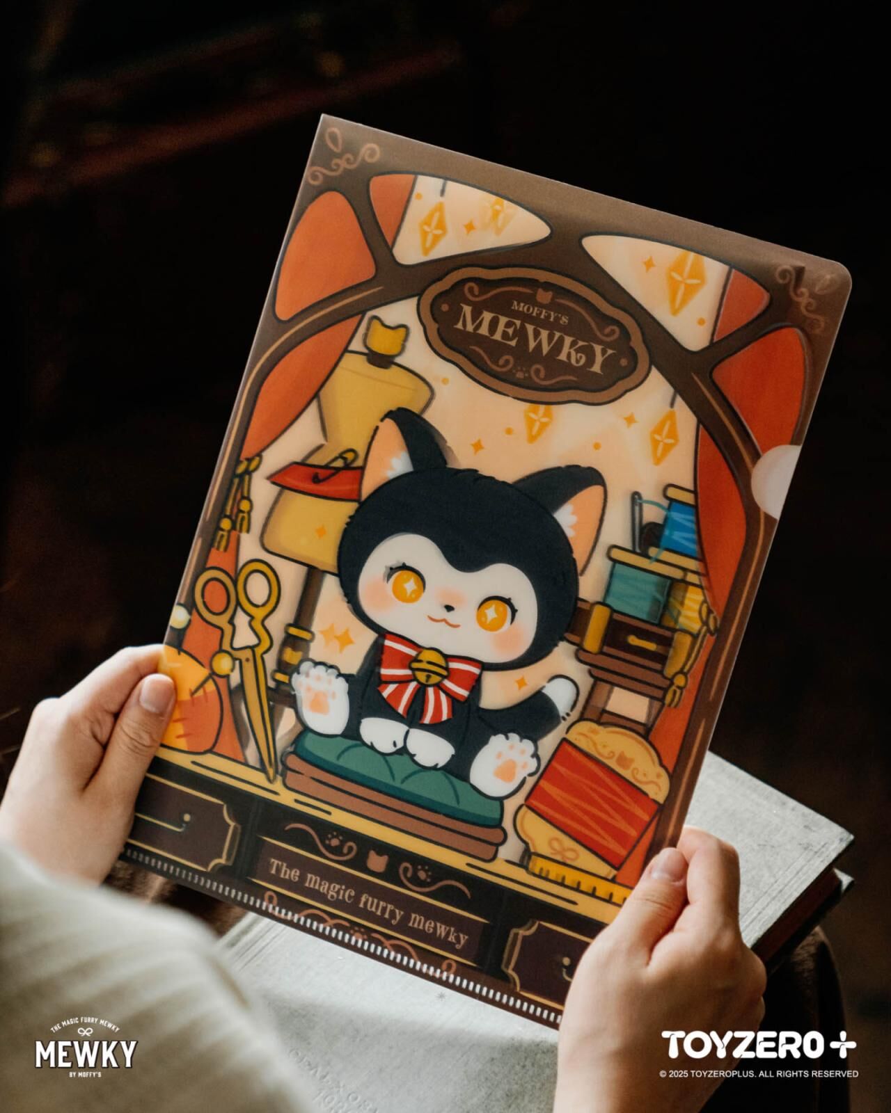 Moffy's - Mewky A4 單層文件夾（黑貓）