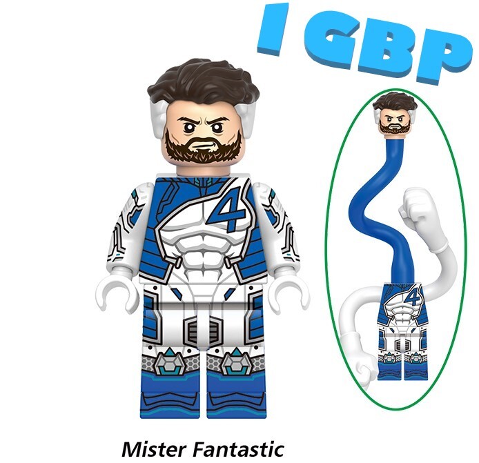 1GBP Special Offer: The Fantastic Four Mr Fantastic Custom Minifigures Minifigs Fit Lego GH0349