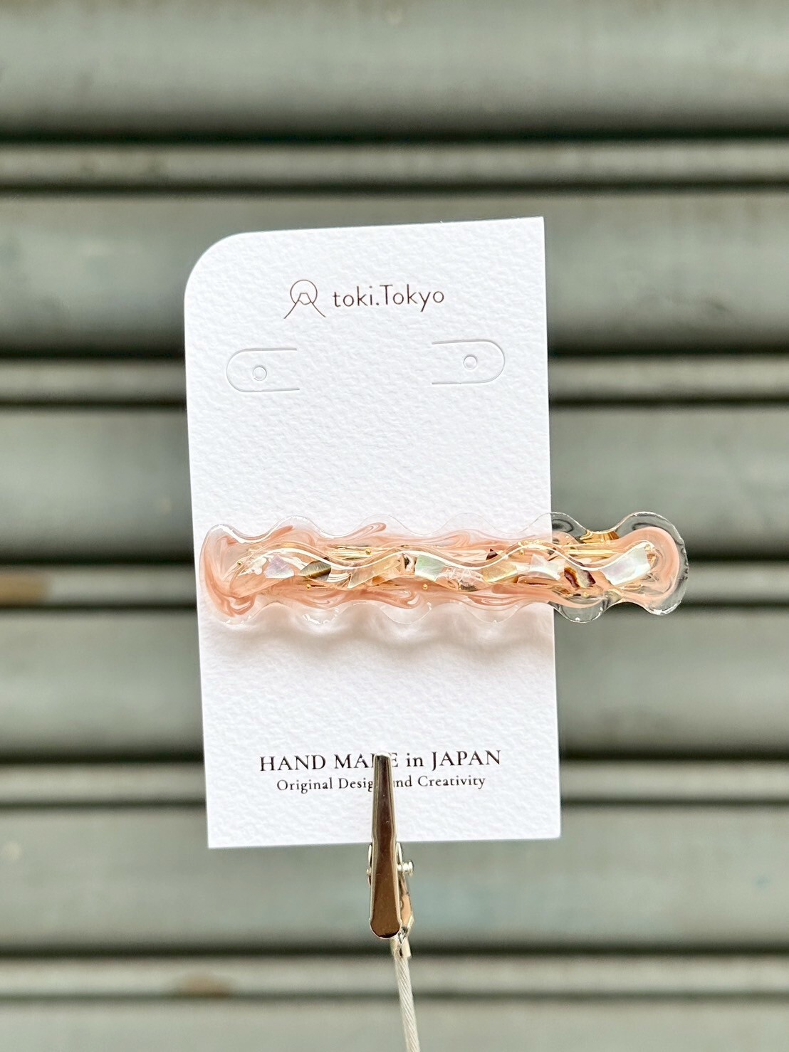 [marumo] uneune clip/coral | 髮夾 | NO.18