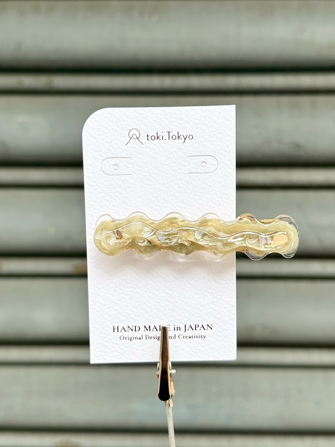 [marumo] uneune clip/khaki | 髮夾 | NO.19