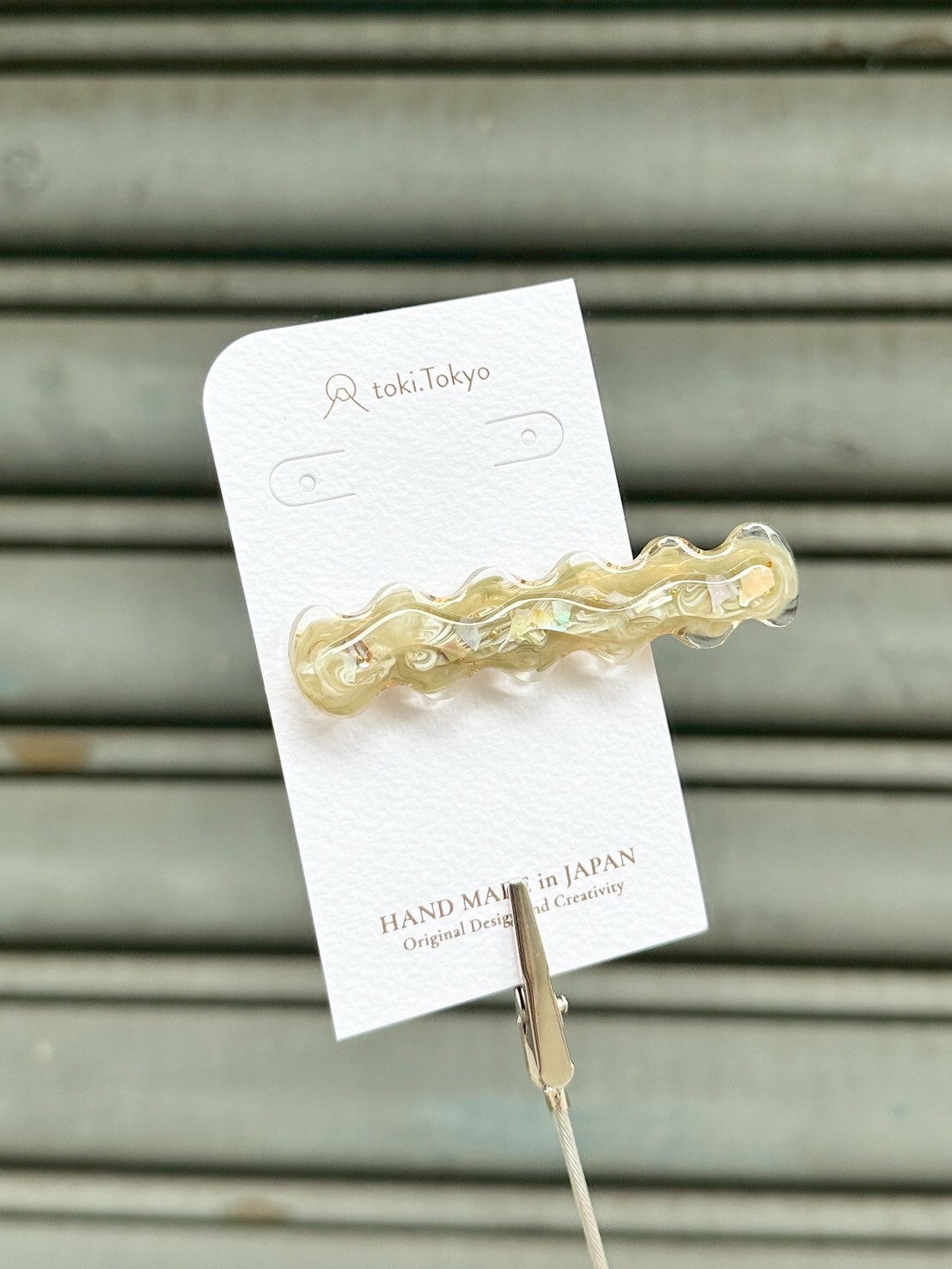 [marumo] uneune clip/khaki | 髮夾 | NO.19