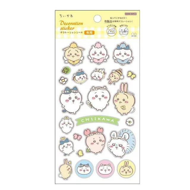 Chiikawa 吉伊卡哇 布用 裝飾貼 轉印貼紙｜SUN STAR 日本