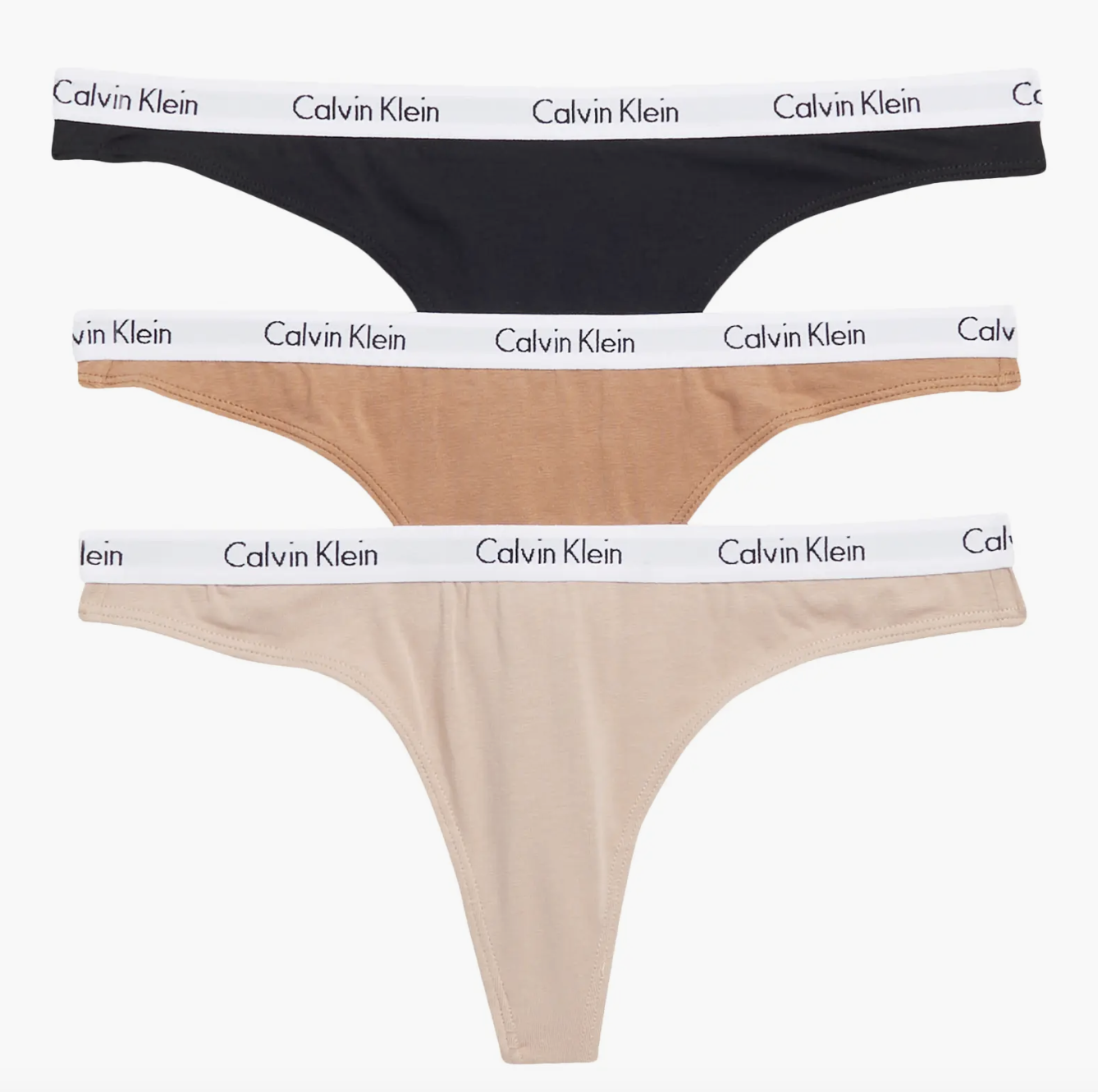 CK Logo Assorted Thongs - Pack of 3
